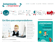 Tablet Screenshot of libroemprendedores.com